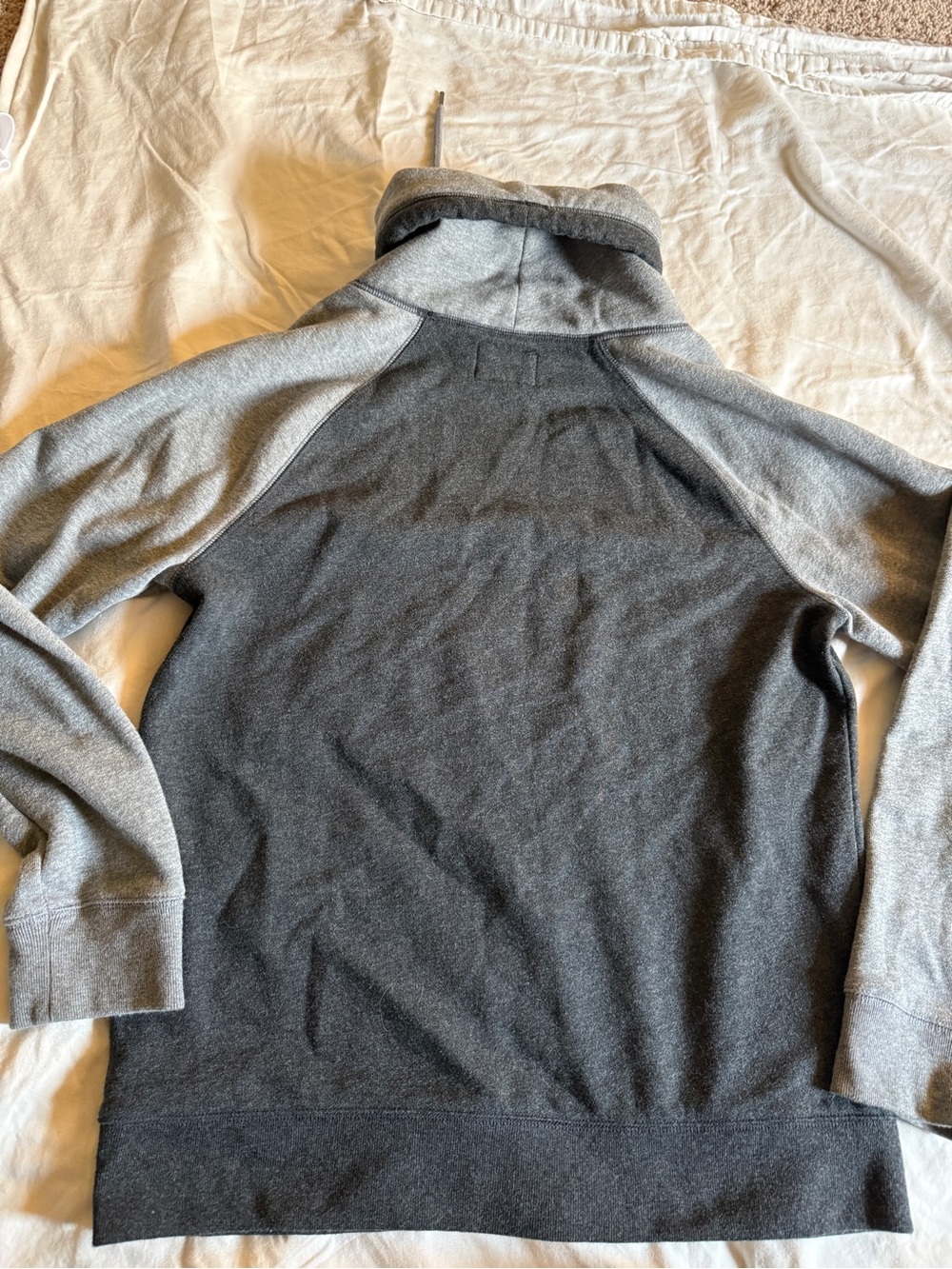 Men's vintage Express colorblock Two-Tone Gray Pullover Sweater Medium